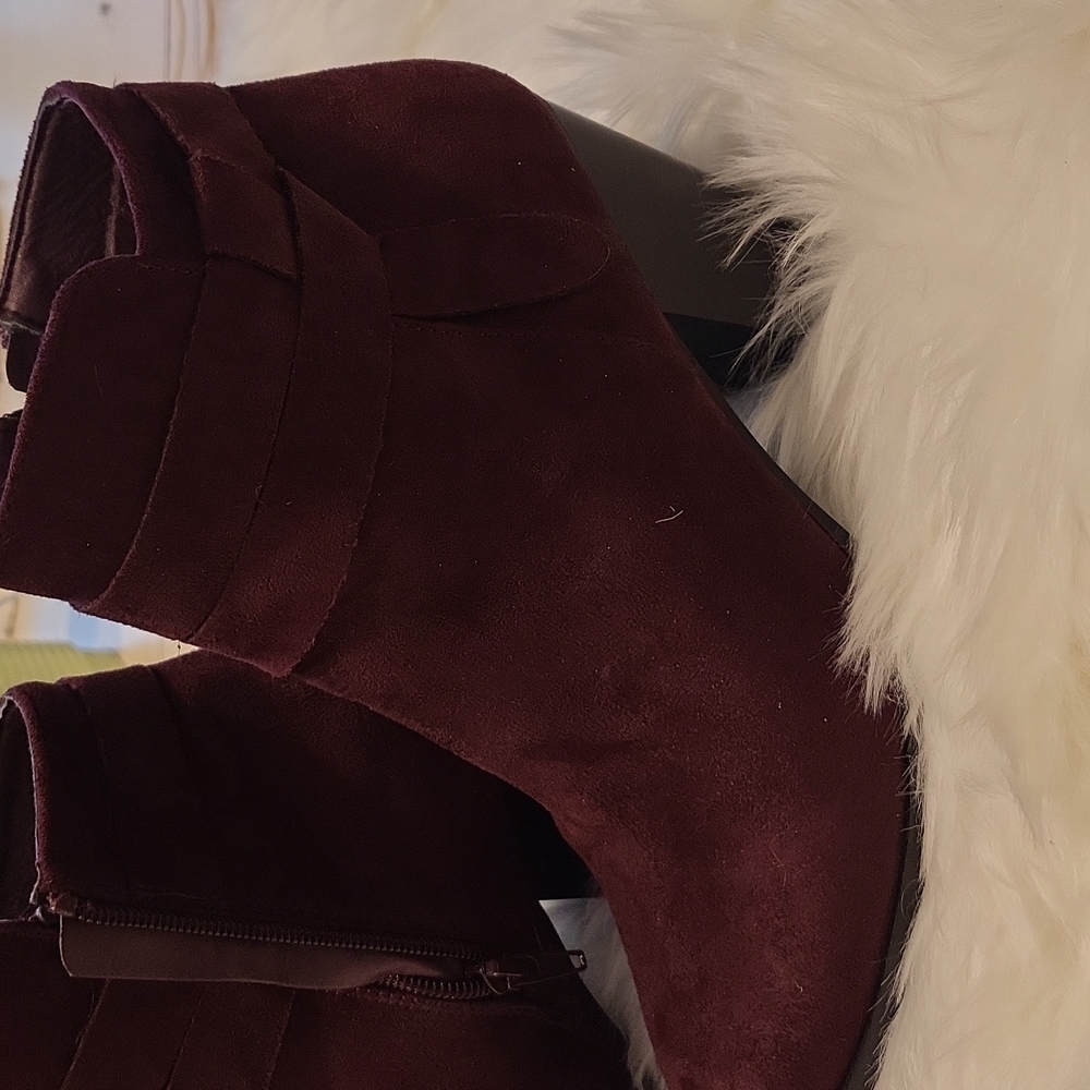 George faux suede booties